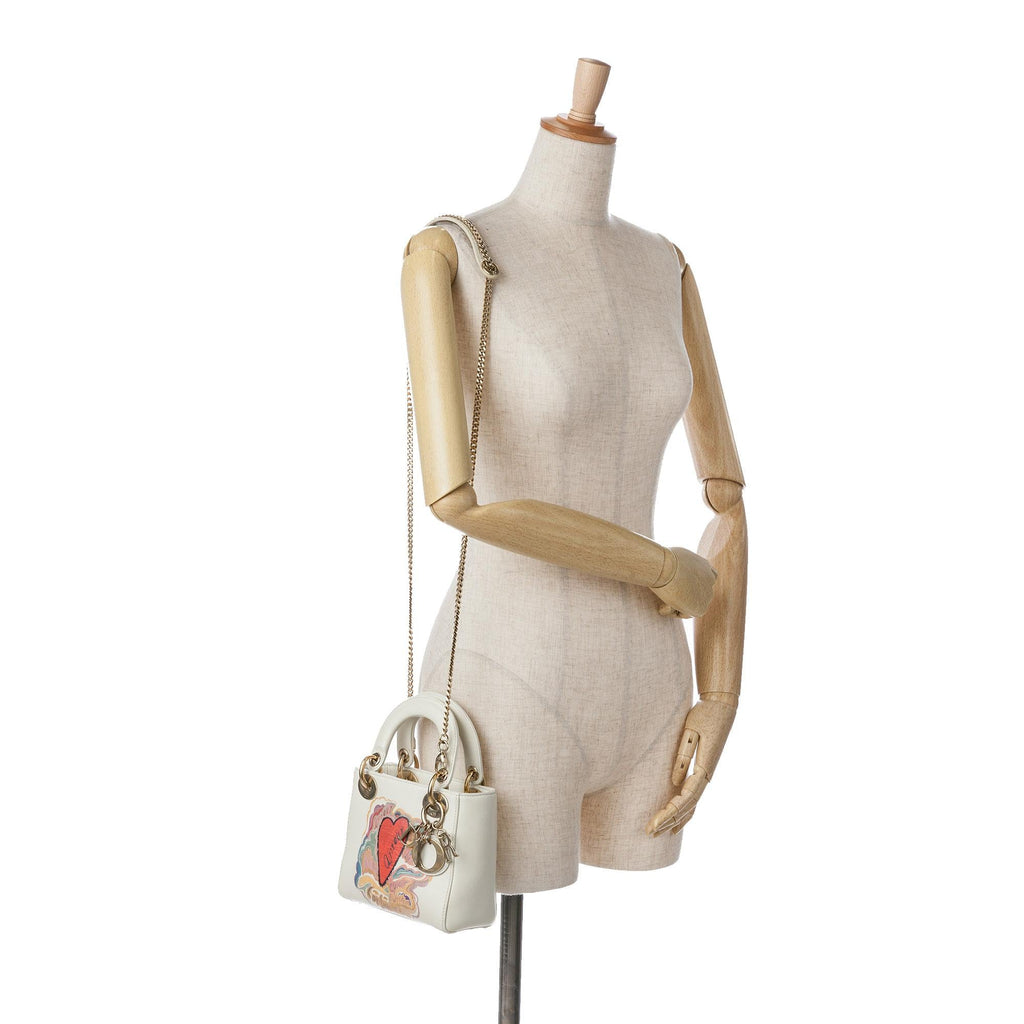 Dior Niki De Saint Phalle Mini Calfskin Dioramour Lady Dior (SHG-bPGexj)