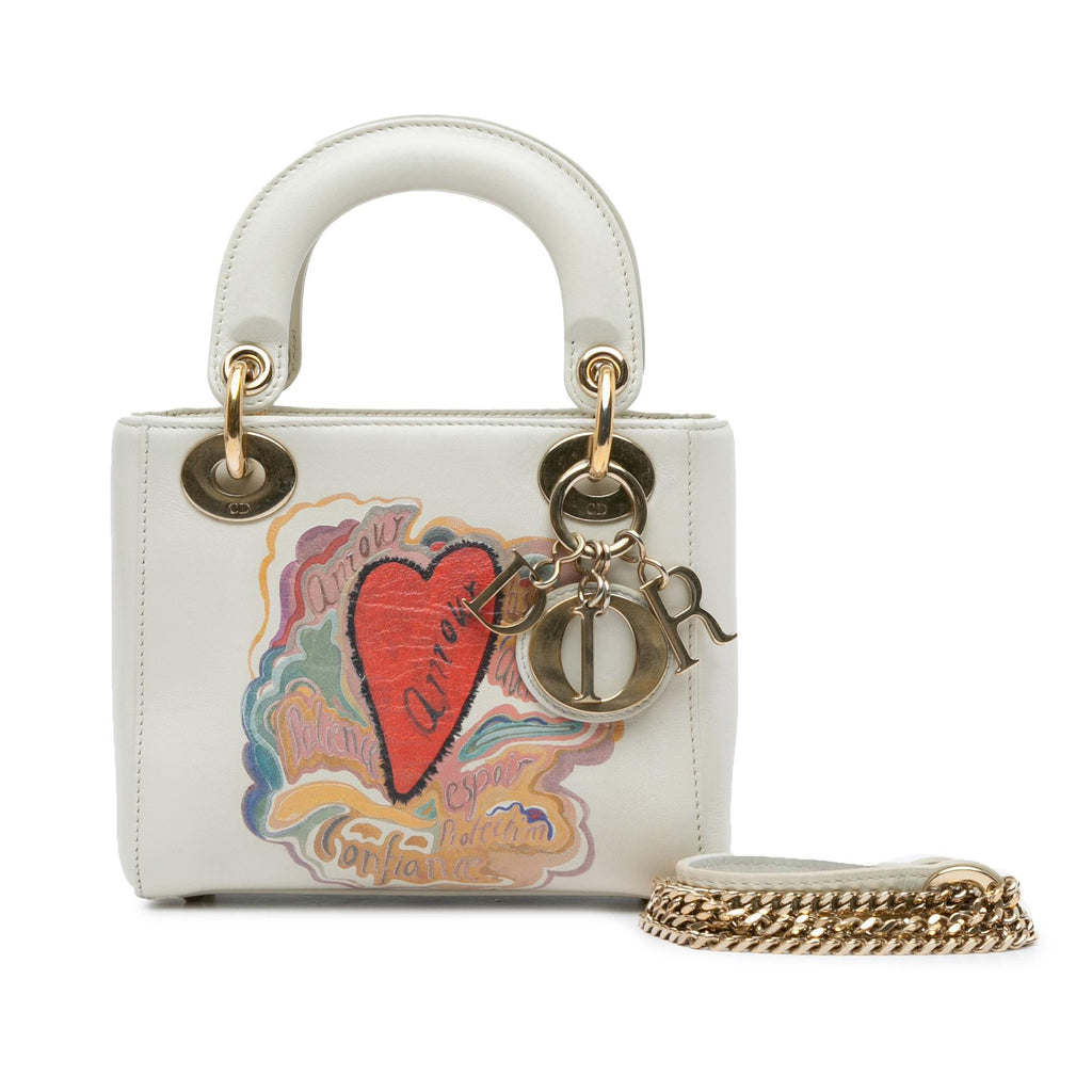 Dior Niki De Saint Phalle Mini Calfskin Dioramour Lady Dior (SHG-bPGexj)