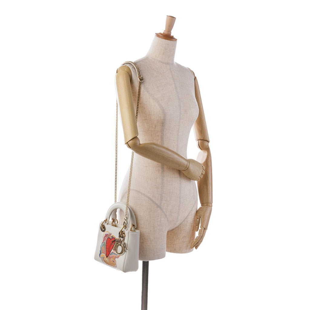 Dior Niki De Saint Phalle Mini Calfskin Dioramour Lady Dior (SHG-k51d2U)
