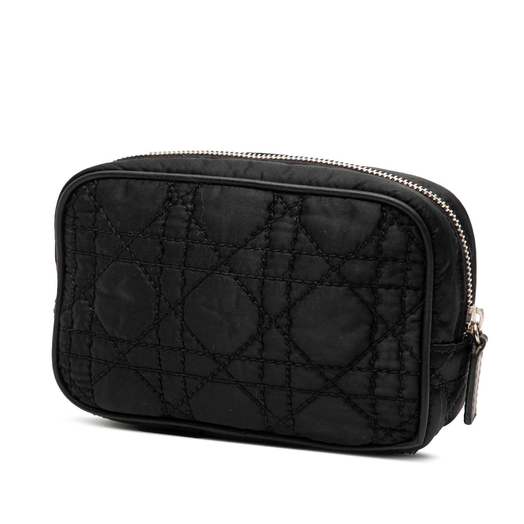 Dior Nylon Cannage Charm Trousse Cosmetic Bag