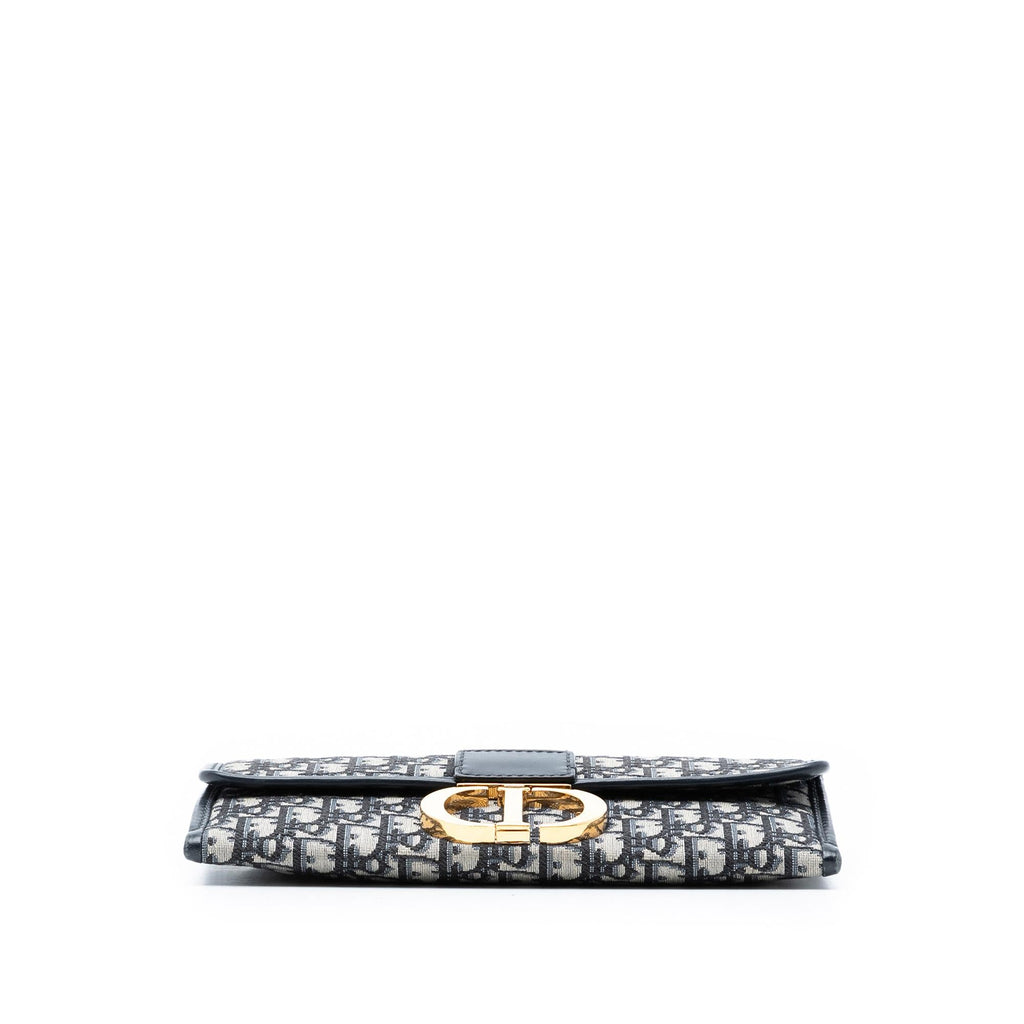 Dior Oblique Canvas 30 Montaigne Clutch With Chain