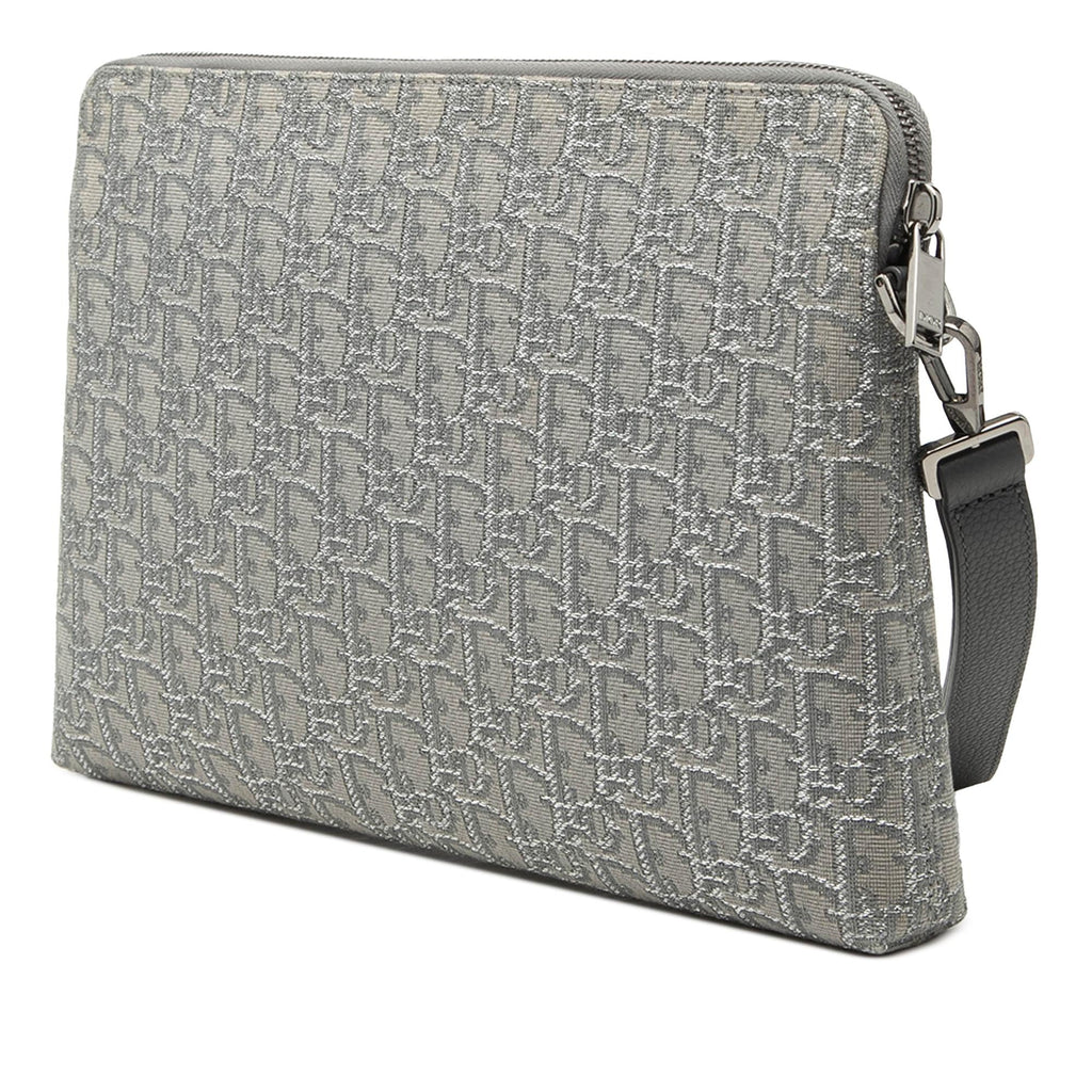 Dior Oblique Canvas A4 Zipped Pouch