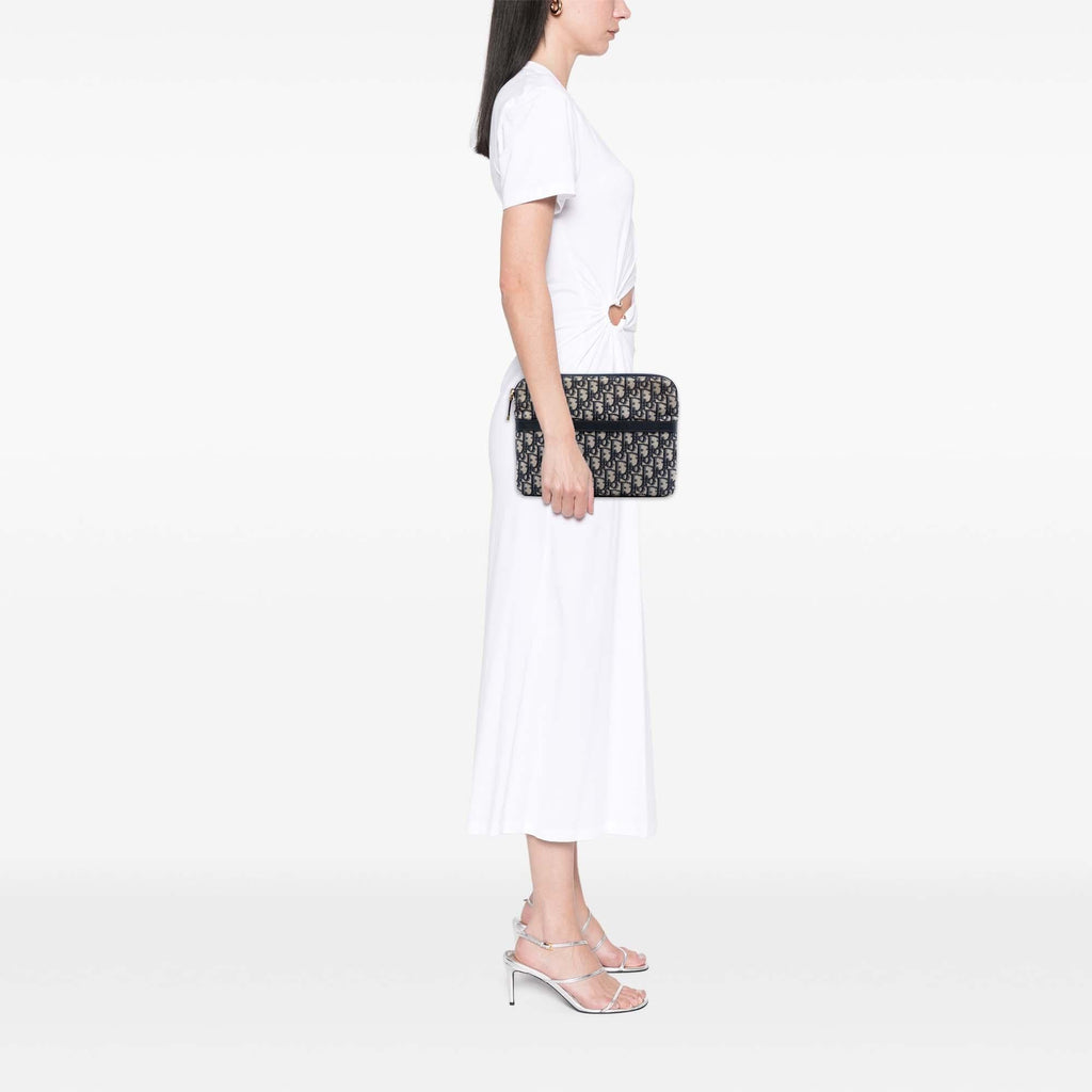 Dior Oblique Canvas Clutch