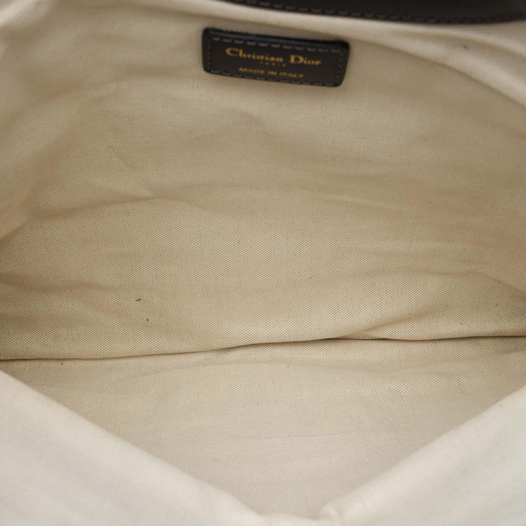 Dior Oblique Canvas Fold Over Clutch