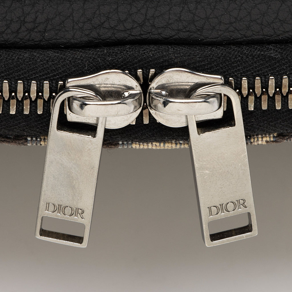 Dior Oblique Double Zip Pouch