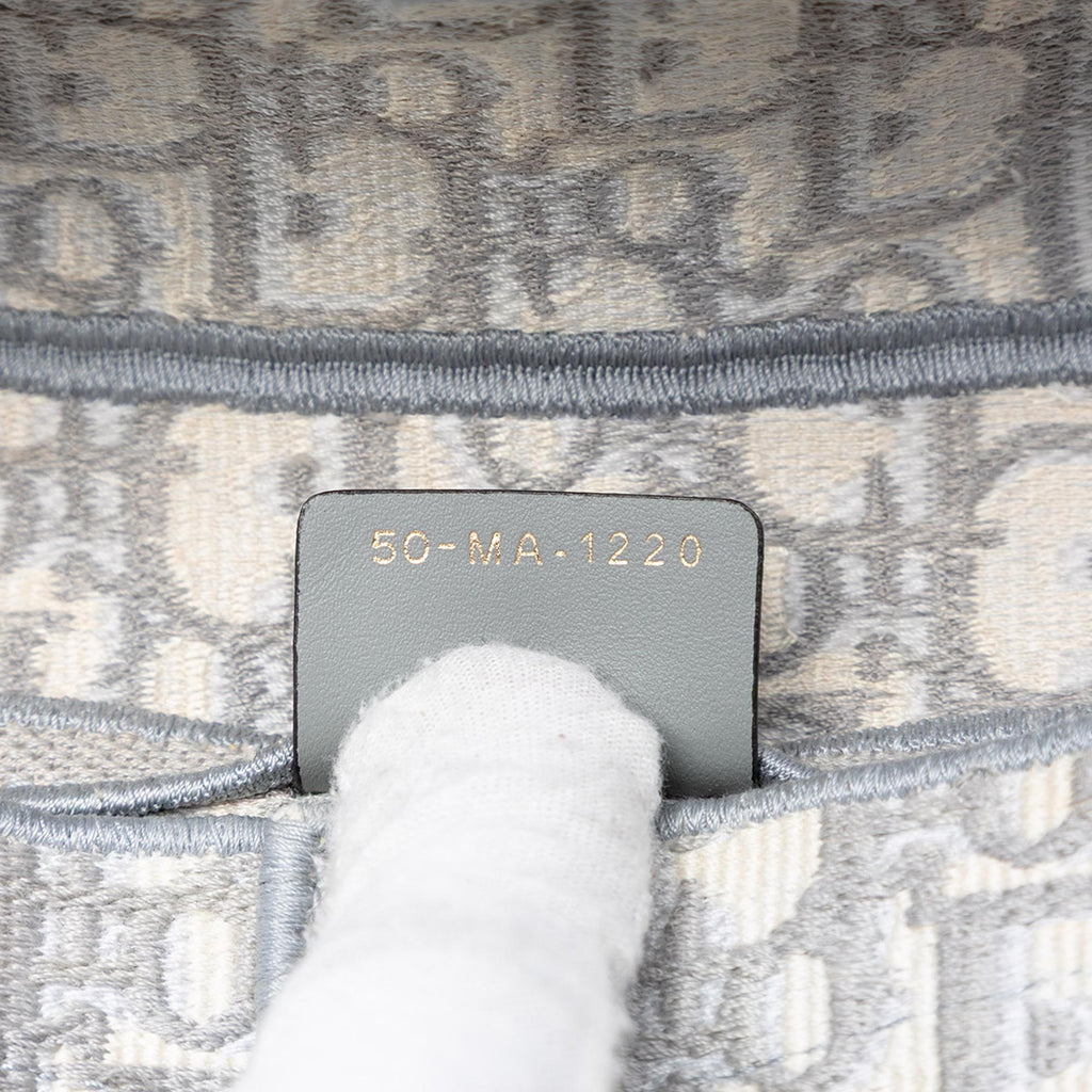 Dior Oblique Embroidered Canvas Saddle Bag