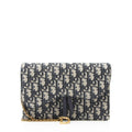 Dior Oblique Medium Saddle Pouch with Chain