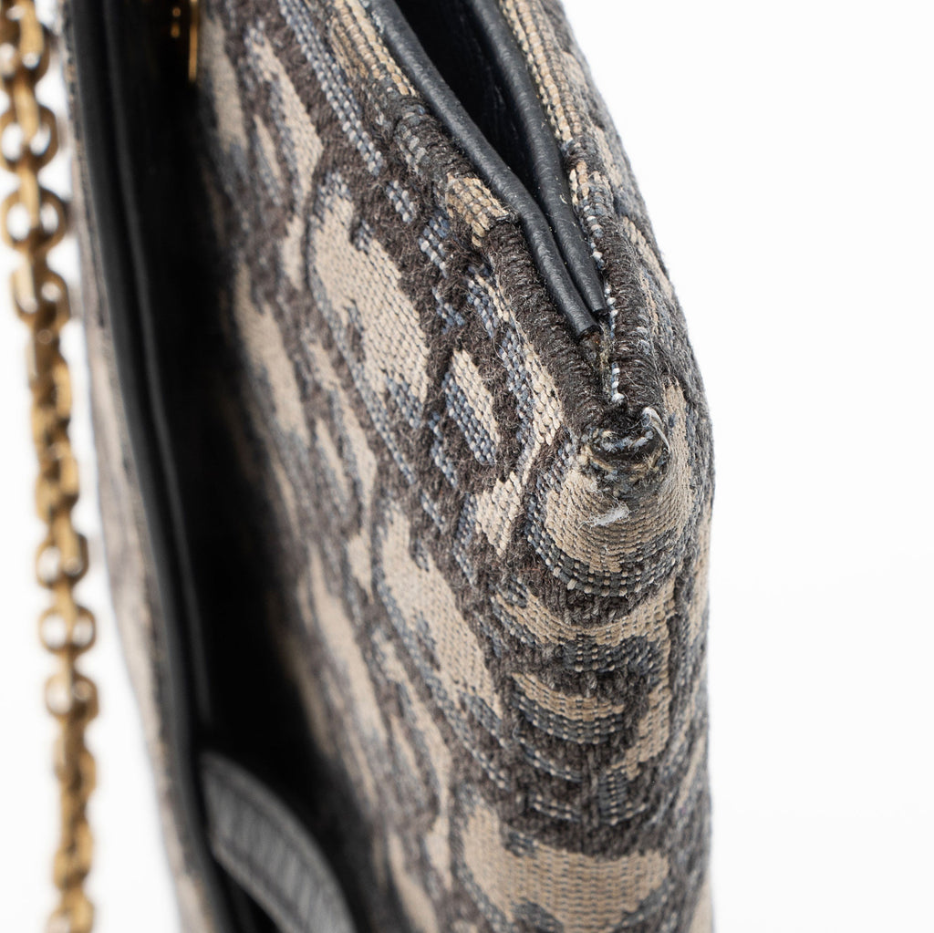 Dior Oblique Saddle Chain Wallet Crossbody