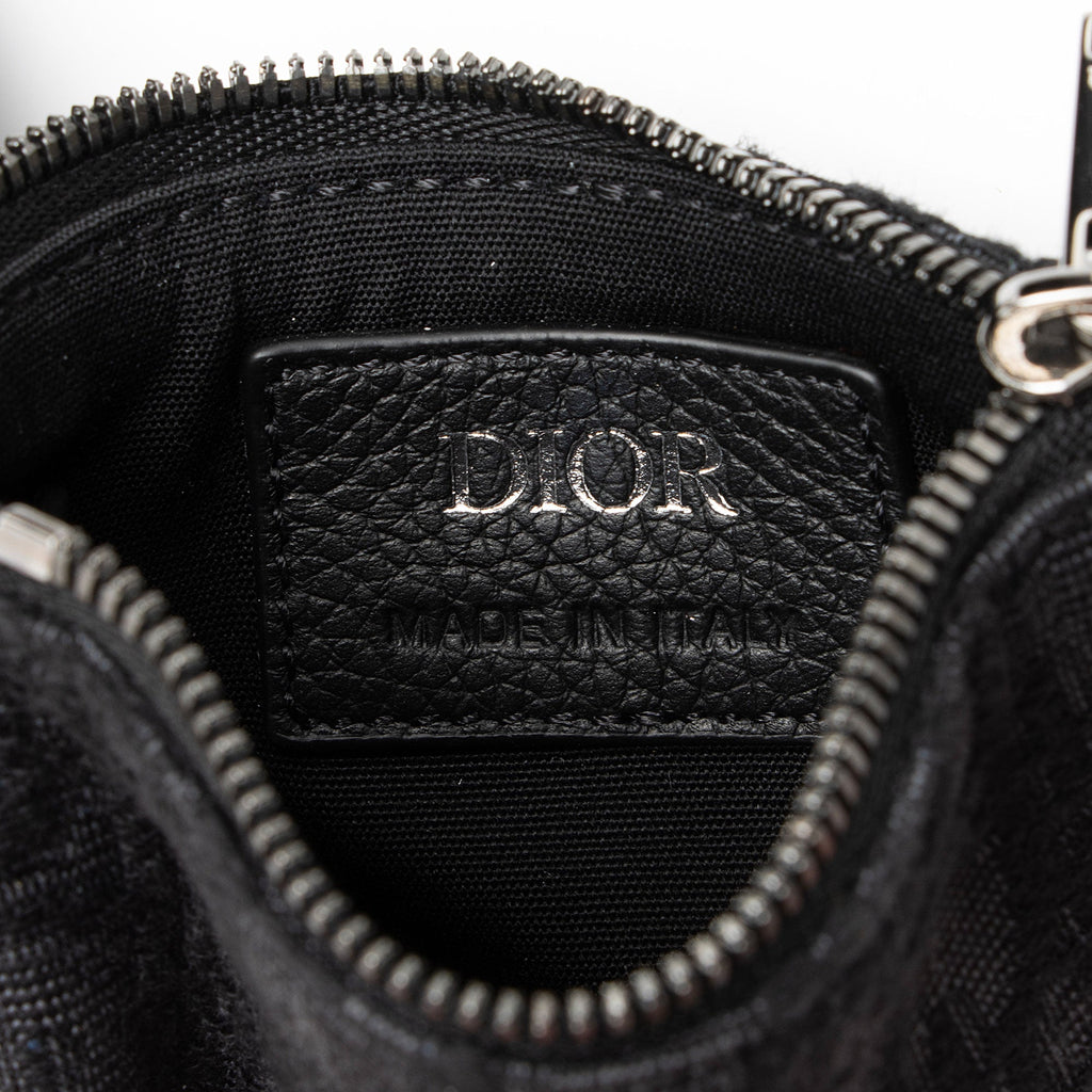 Dior Oblique Saddle Triple Pouch Crossbody