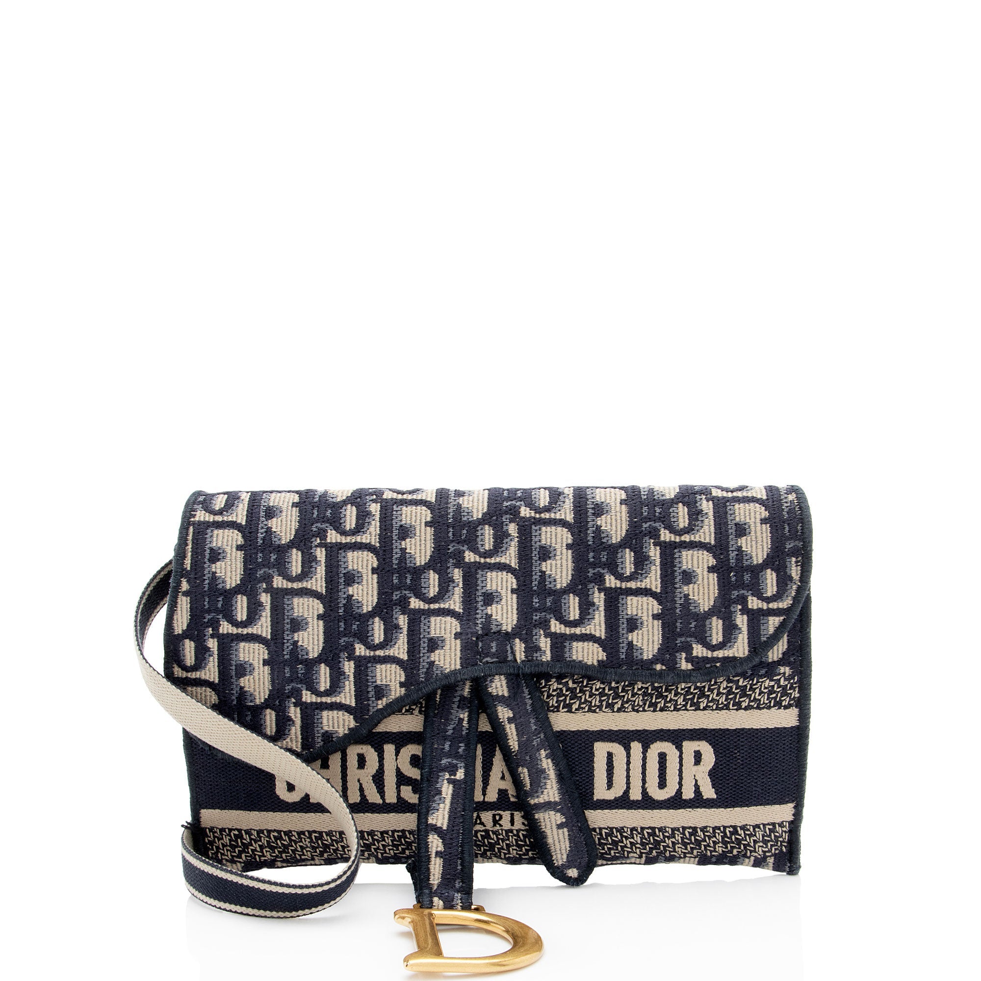 Dior Oblique Slim Saddle Pouch