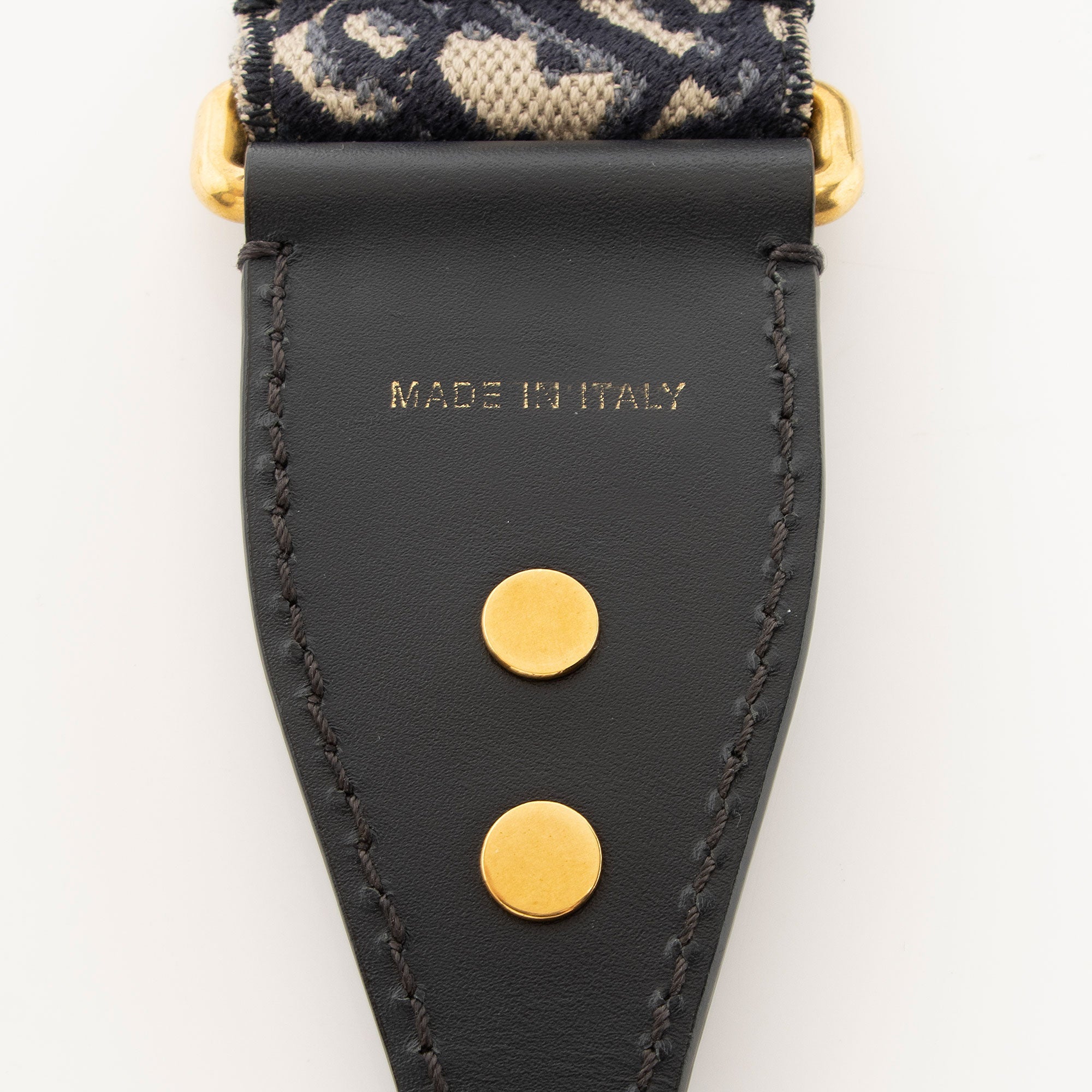 Dior Oblique Studded Shoulder Strap