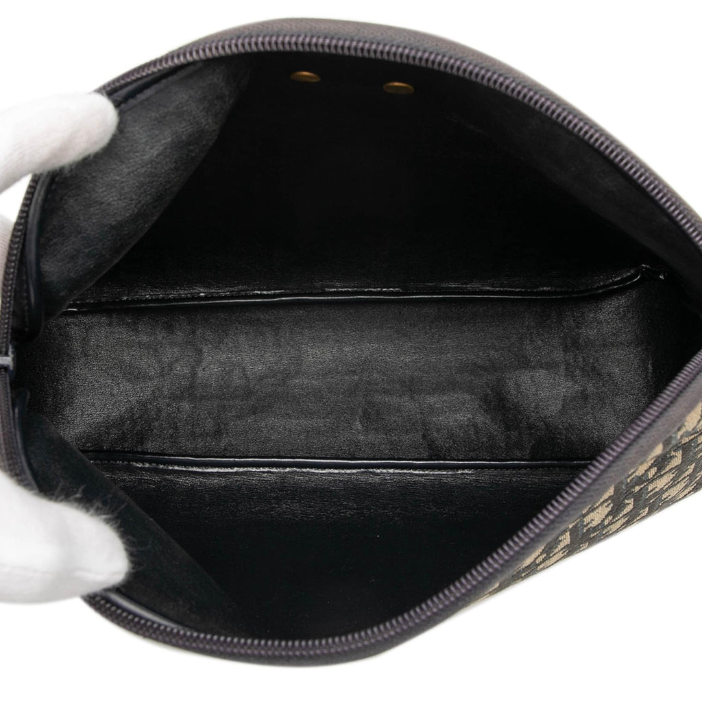 Dior Oblique Trotter Canvas Shoulder Bag