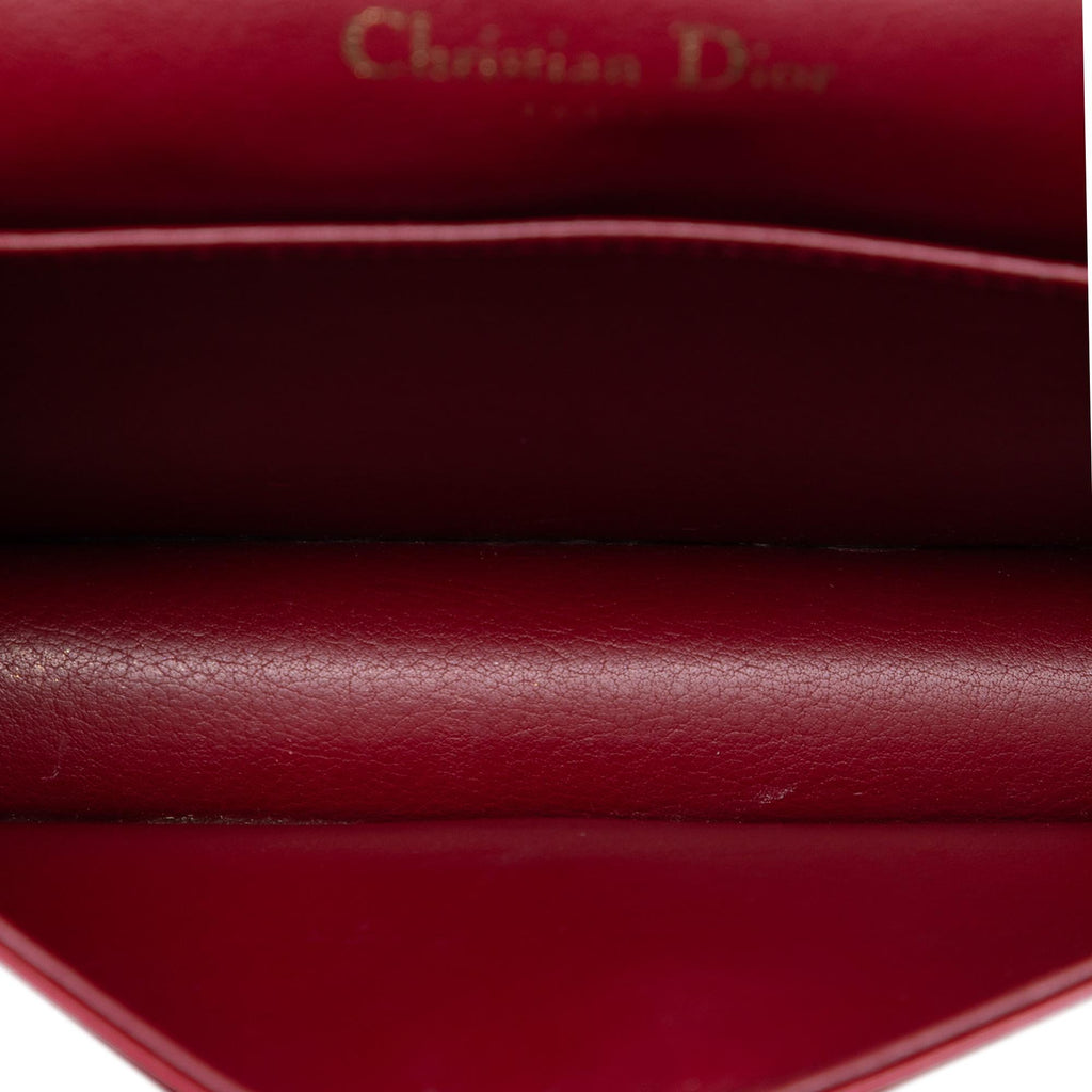 Dior Patent Cannage Lady Dior Chain Convertible Clutch