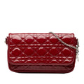 Dior Patent Cannage Lady Dior Wallet On Chain