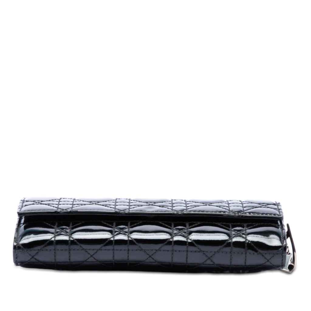 Dior Patent Cannage Lady Dior Wallet On Chain