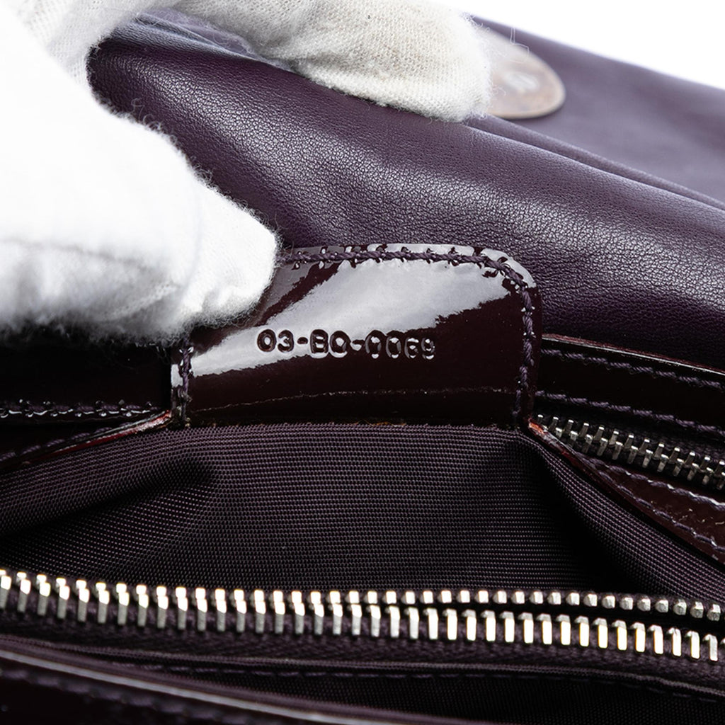Dior Patent Cannage Rendezvous Shoulder Bag