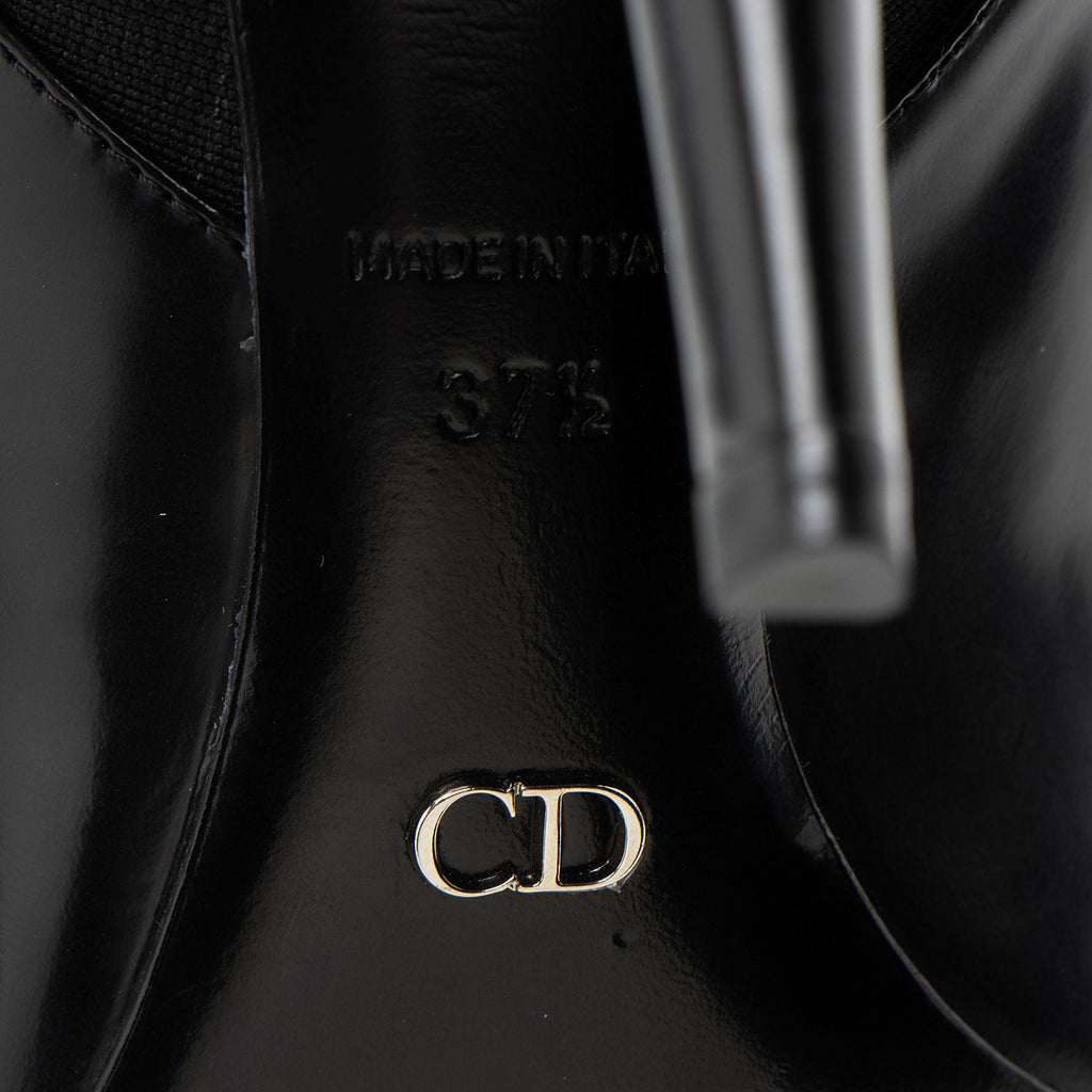 Dior Patent Leather Elastic Wrap Booties - Size 8 / 38