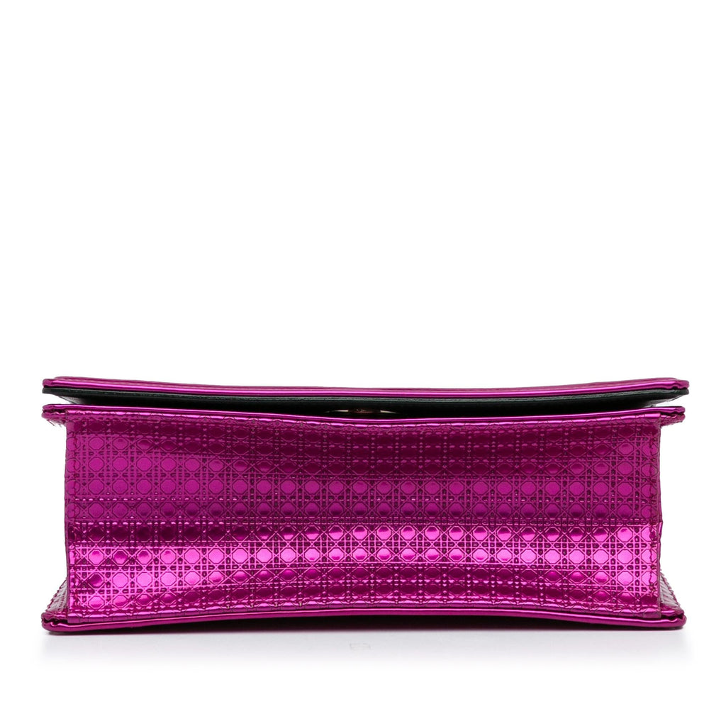 Dior Patent Microcannage Diorama Crossbody Bag (SHG-D2JEVN)