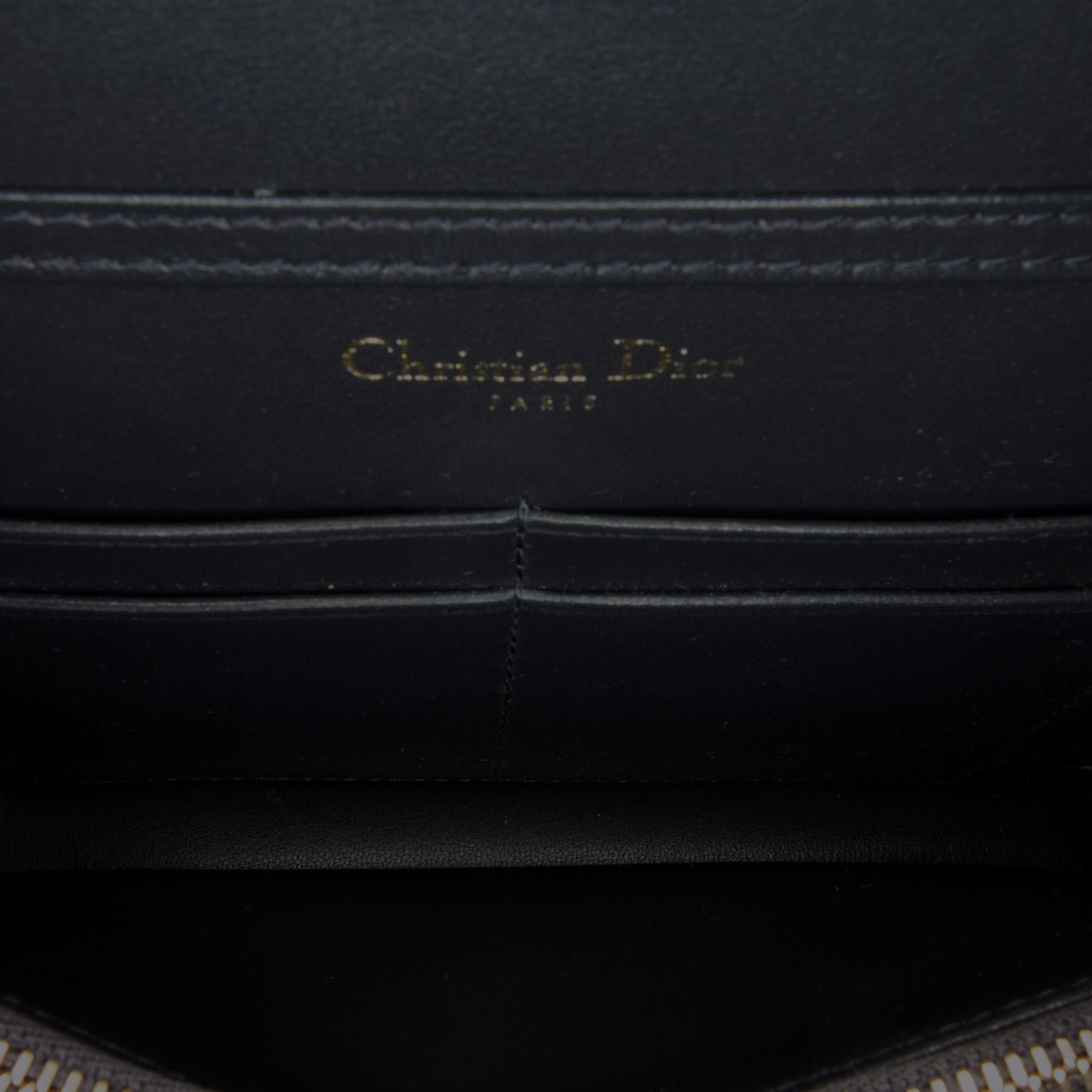Dior Patent Microcannage Diorama Wallet on Chain (SHG-slLLNI)