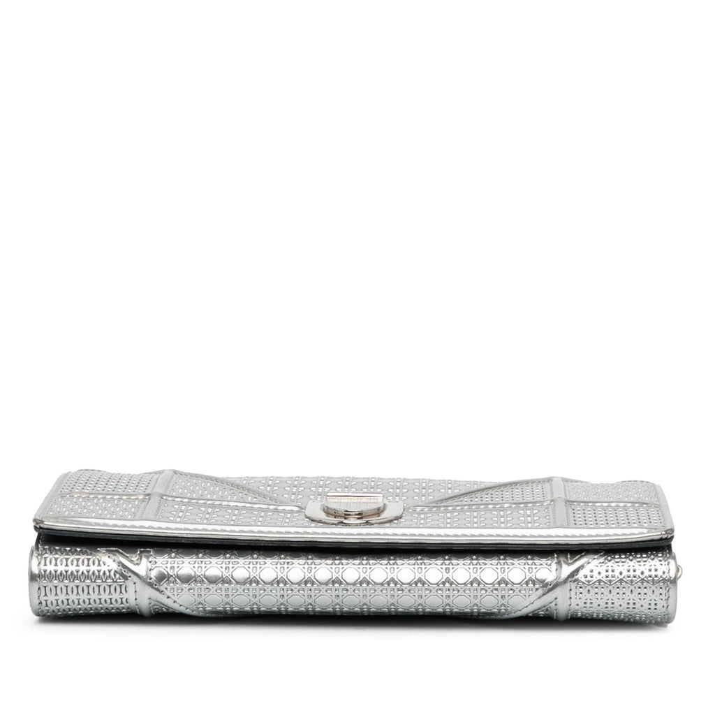 Dior Patent Microcannage Diorama Wallet on Chain (SHG-1ZSxWm)