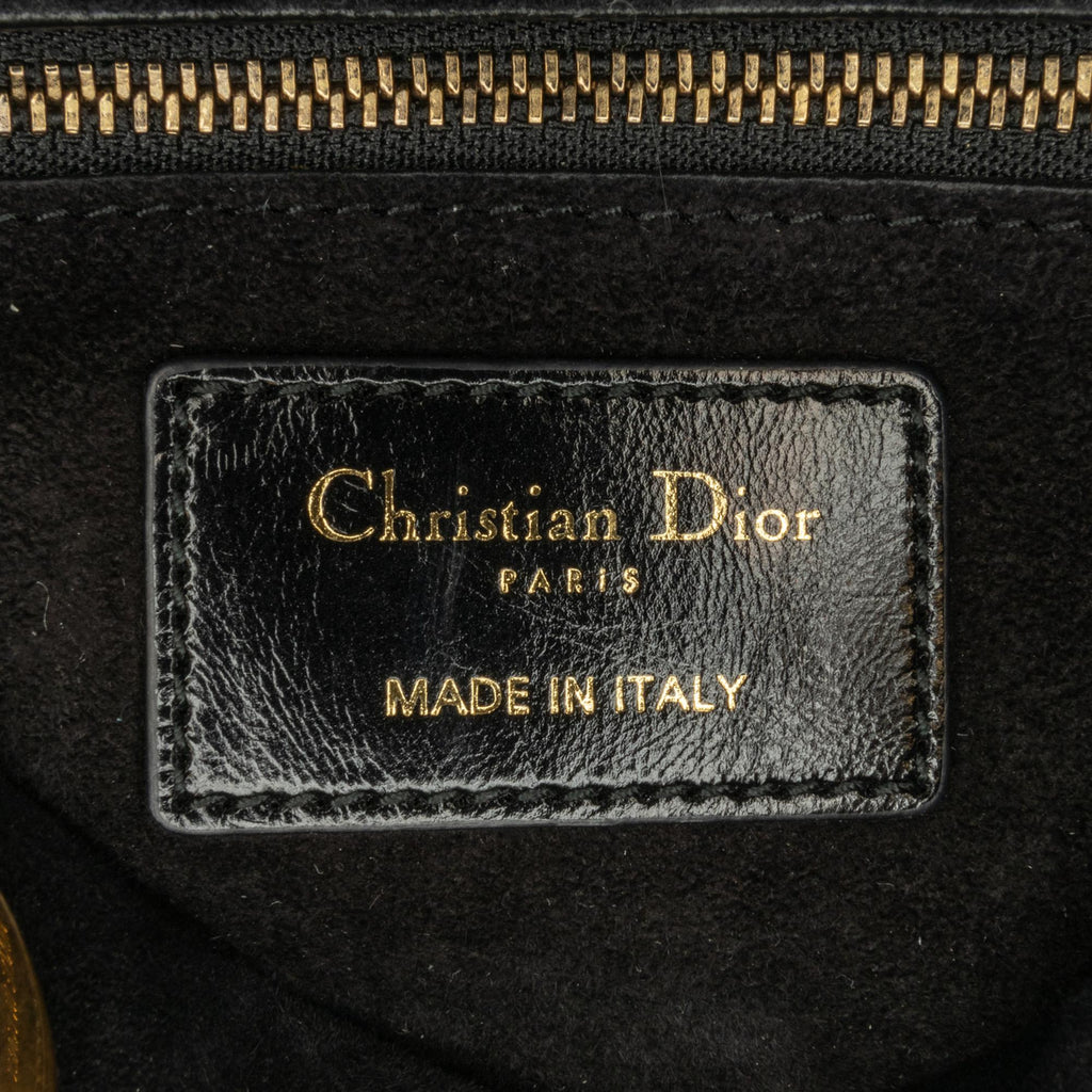 Dior Small Crinkled Patent Cannage Lucky Badges My Lady Dior (SHG-hlArBP)