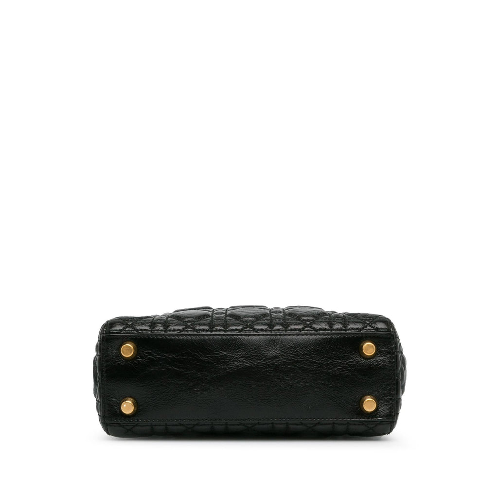 Dior Small Crinkled Patent Cannage Lucky Badges My Lady Dior (SHG-RZhaEd)