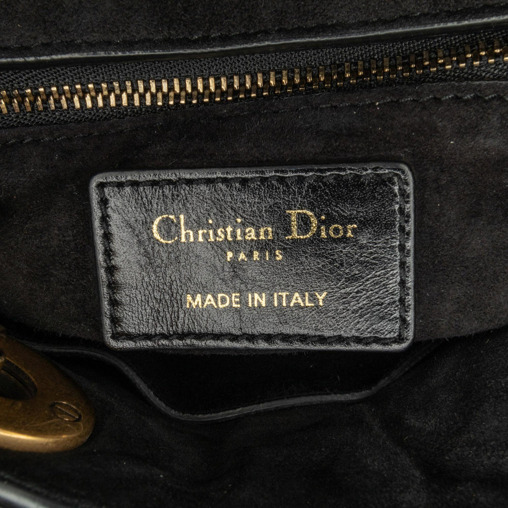 Dior Small Crinkled Patent Cannage Lucky Badges My Lady Dior (SHG-RZhaEd)