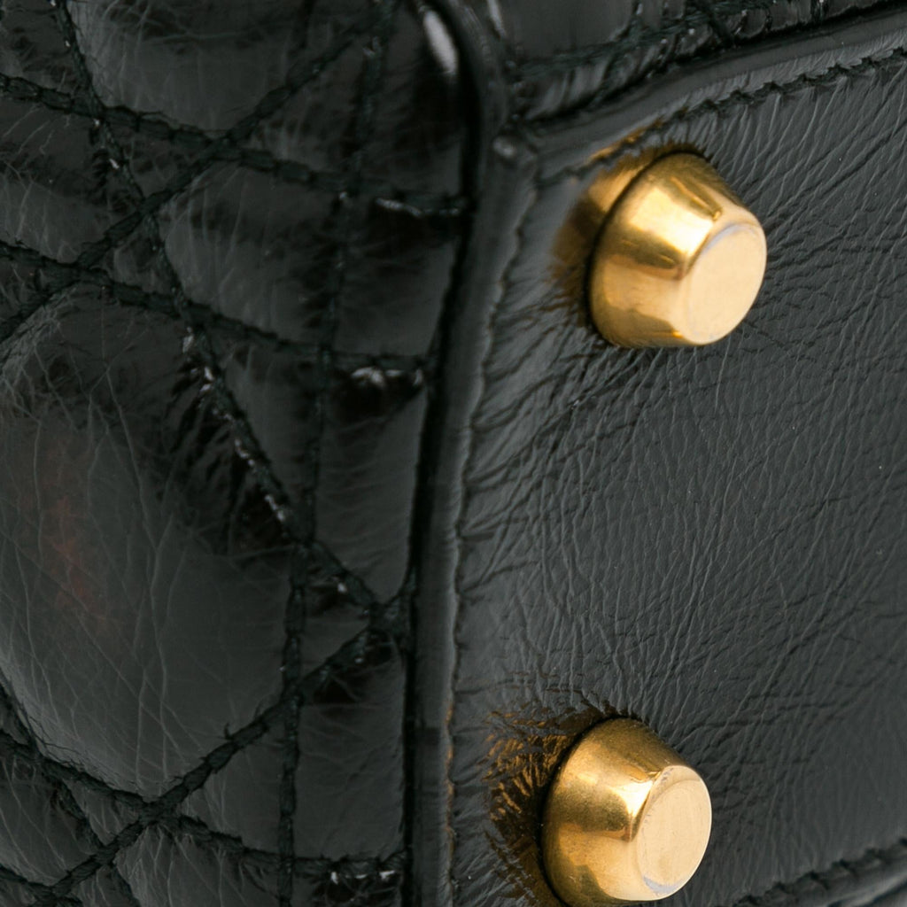 Dior Small Crinkled Patent Cannage Lucky Badges My Lady Dior (SHG-MjDnlI)