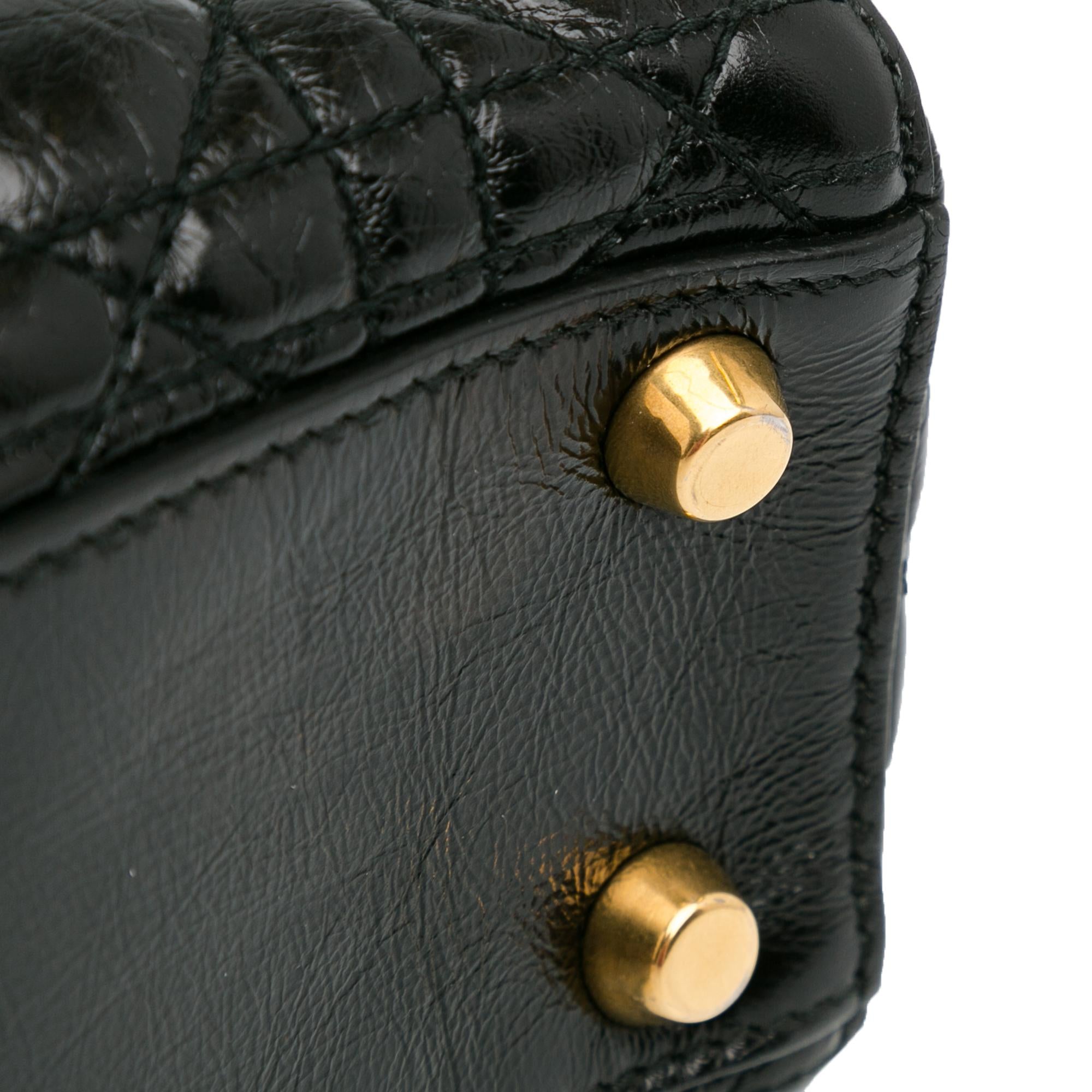 Dior Small Crinkled Patent Cannage Lucky Badges My Lady Dior (SHG-MjDnlI)