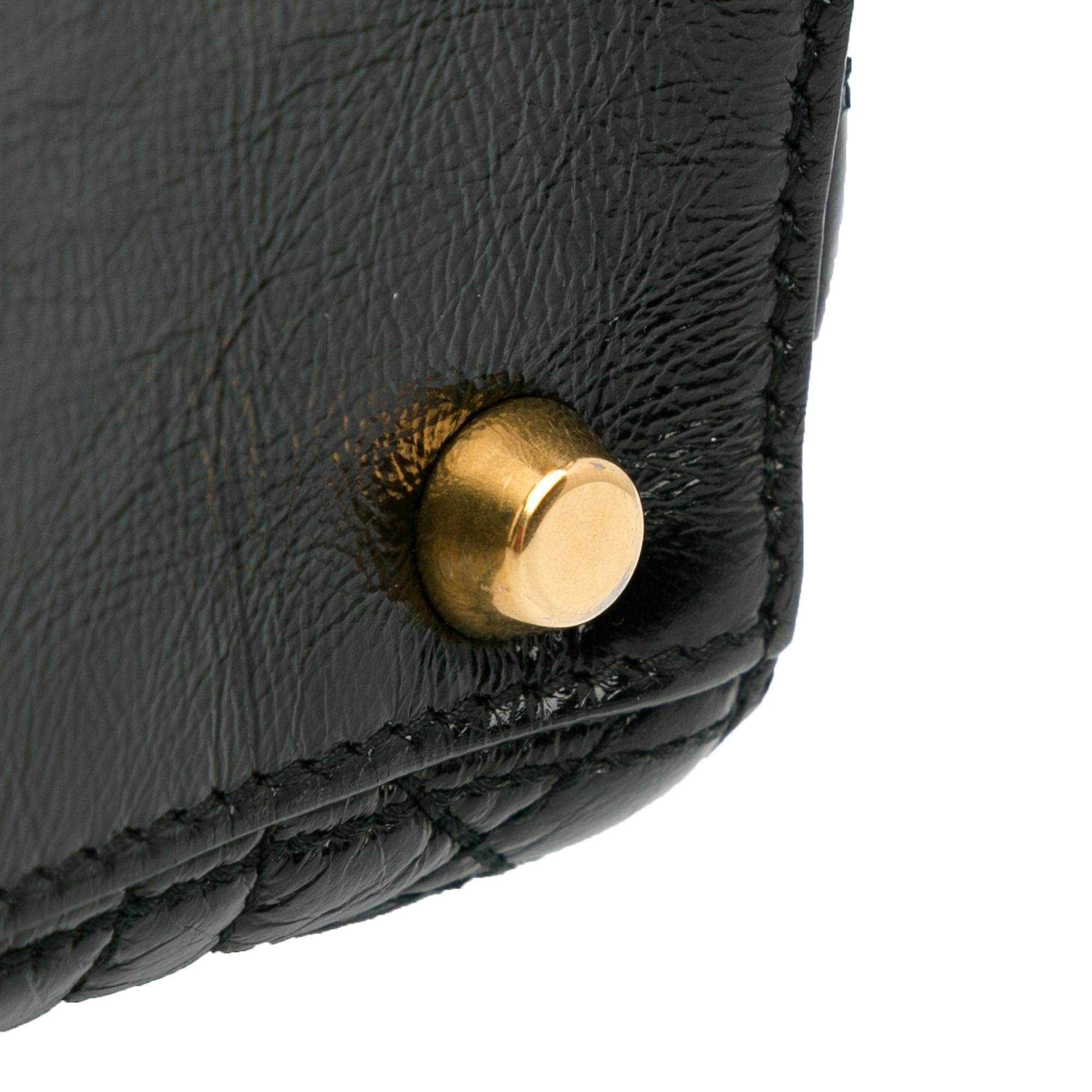 Dior Small Crinkled Patent Cannage Lucky Badges My Lady Dior (SHG-MjDnlI)