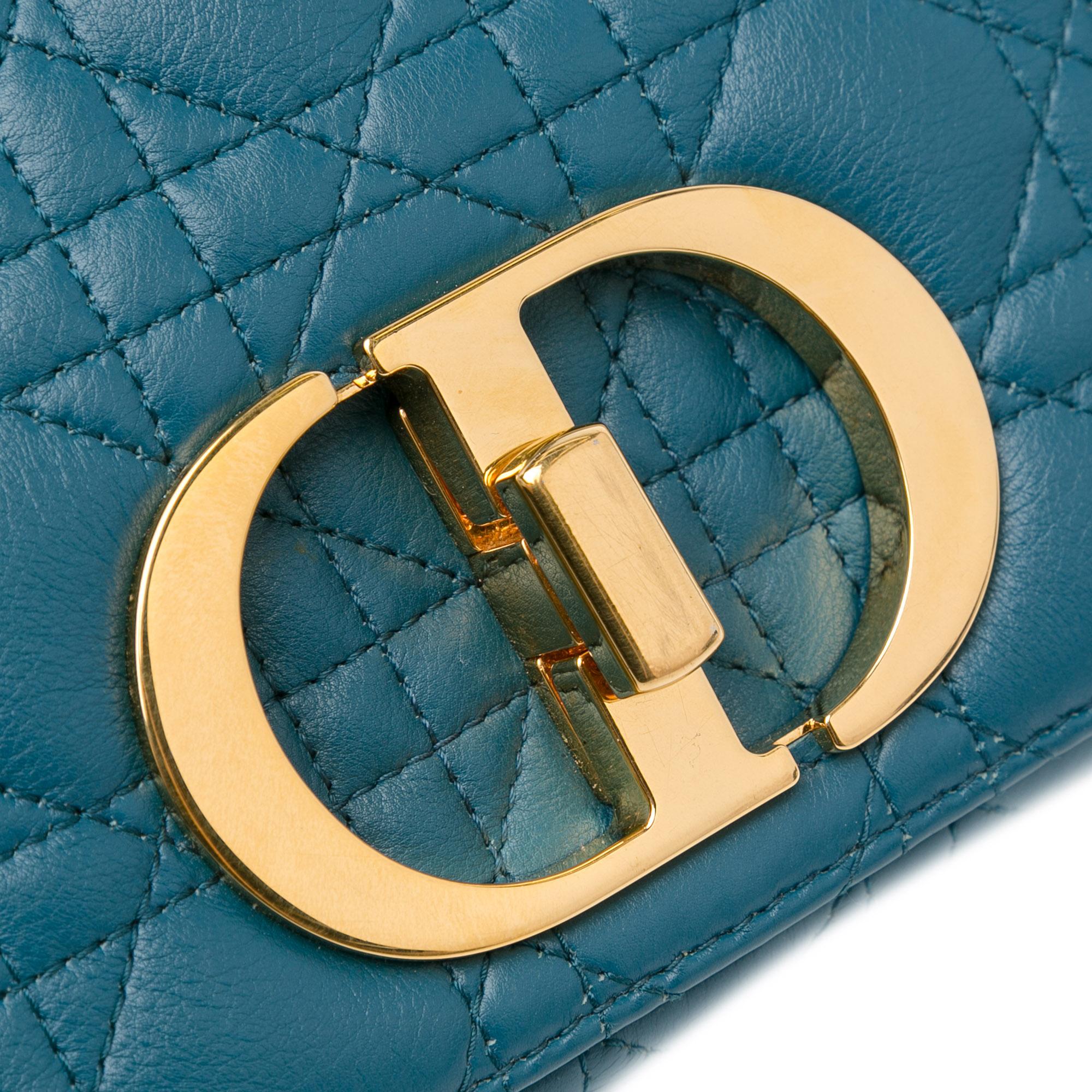 Dior Small Lambskin Cannage Caro Crossbody (SHG-SpEBNe)