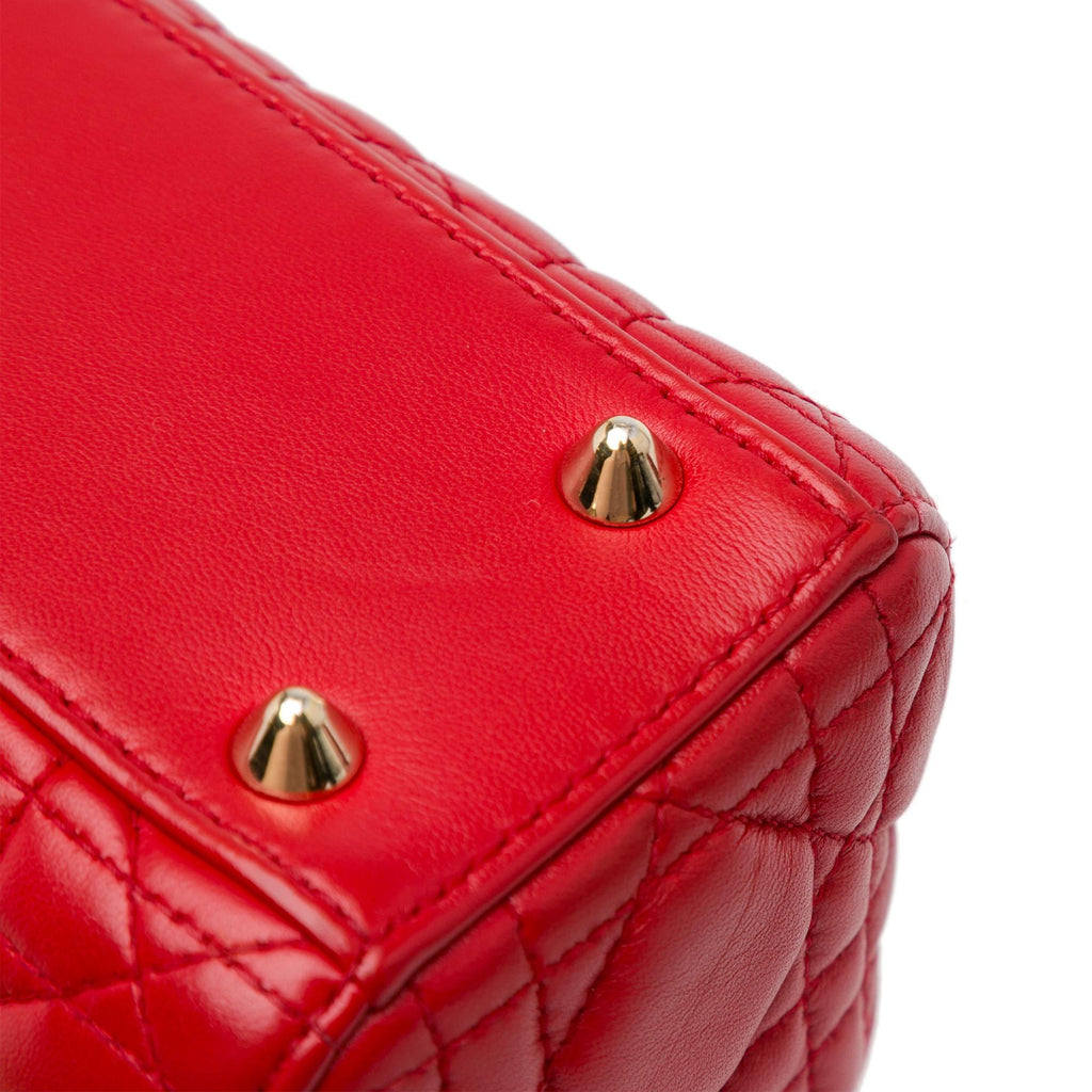 Dior Small Lambskin Cannage Lucky Badges My Lady Dior (SHG-PN2Jx1)