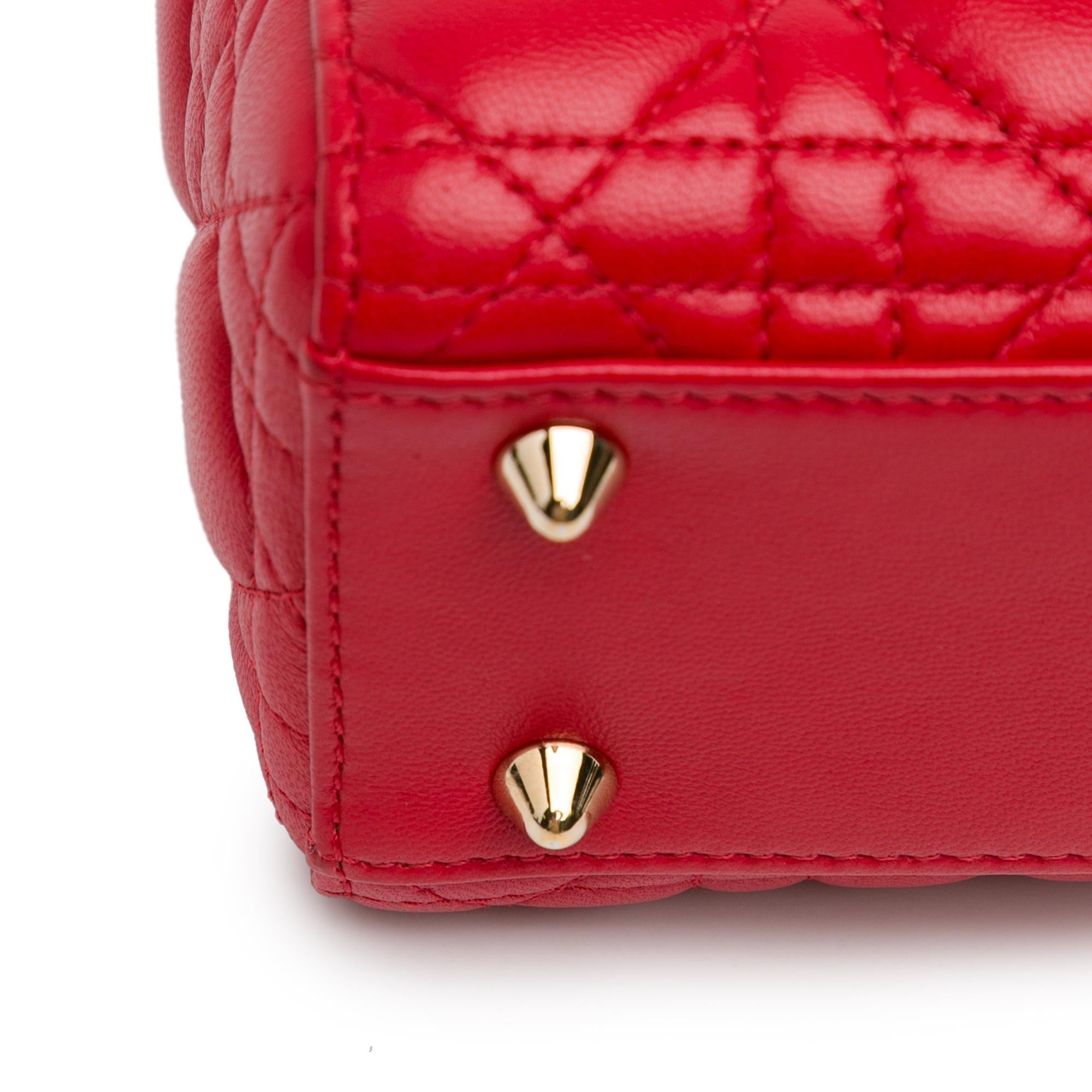 Dior Small Lambskin Cannage Lucky Badges My Lady Dior (SHG-qKkUEz)