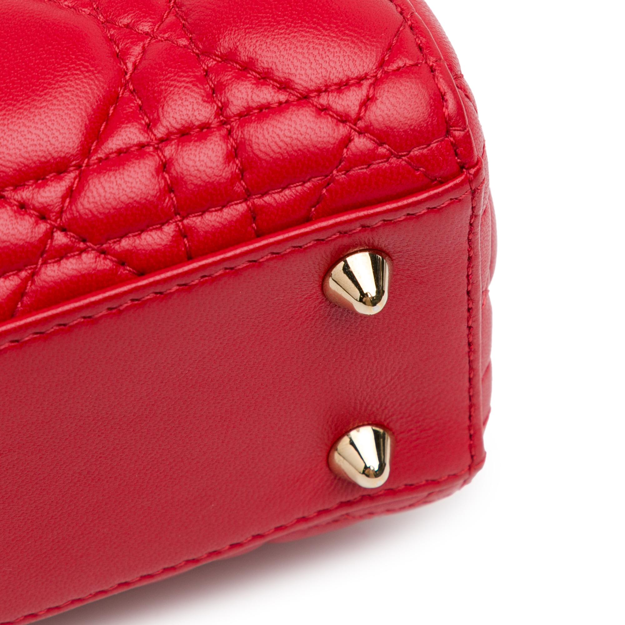 Dior Small Lambskin Cannage Lucky Badges My Lady Dior (SHG-qKkUEz)