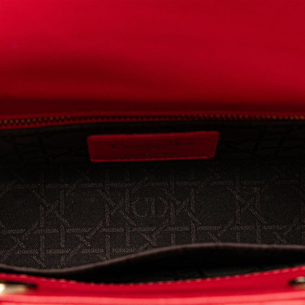 Dior Small Lambskin Cannage Lucky Badges My Lady Dior (SHG-N8EDnr)