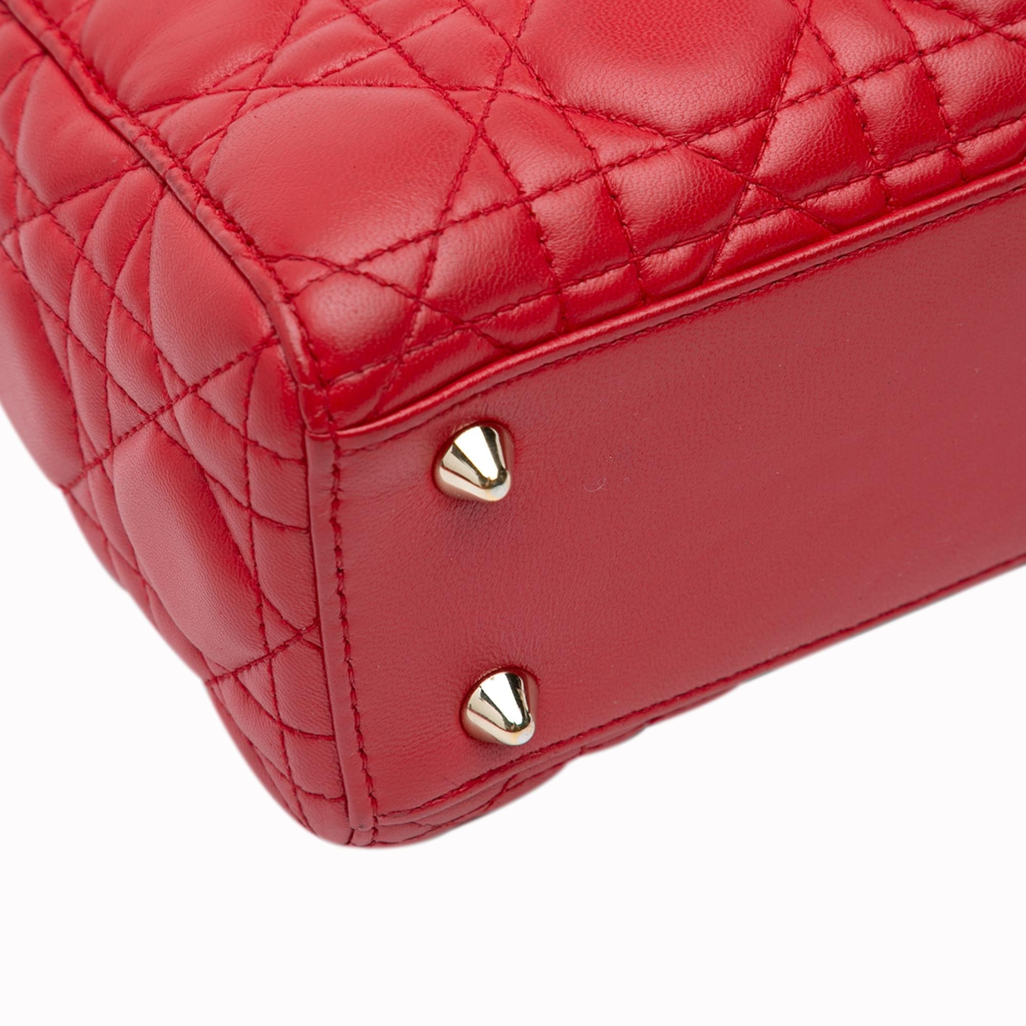 Dior Small Lambskin Cannage My ABCDior Lady Dior (SHG-OY8WXX)