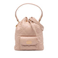 Dior Small Lambskin Macrocannage Caro Bucket Bag