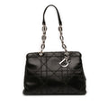 Dior Small Lambskin Macrocannage Lady Dior Soft Zipped Shopping Tote
