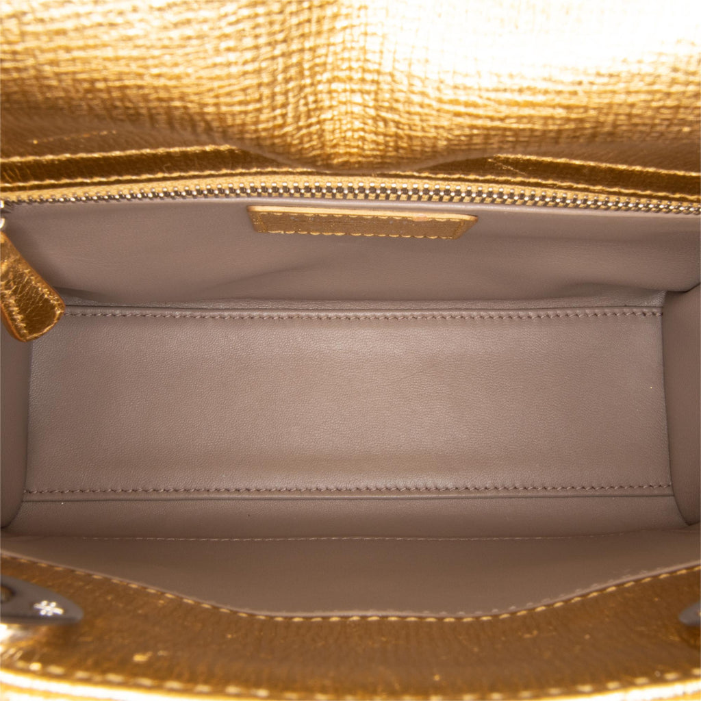 Dior Small Metallic Grained Calfskin Cannage Lucky Badges My Lady Dior (SHG-g4rqaN)