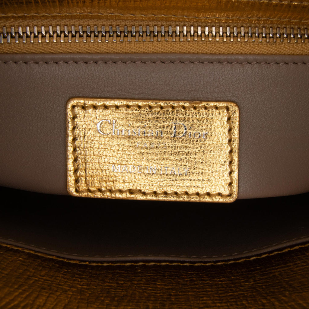 Dior Small Metallic Grained Calfskin Cannage Lucky Badges My Lady Dior (SHG-g4rqaN)