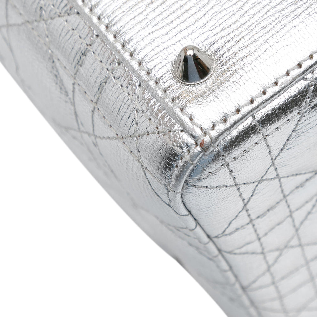 Dior Small Metallic Grained Calfskin Cannage Lucky Badges My Lady Dior (SHG-JrV0kw)