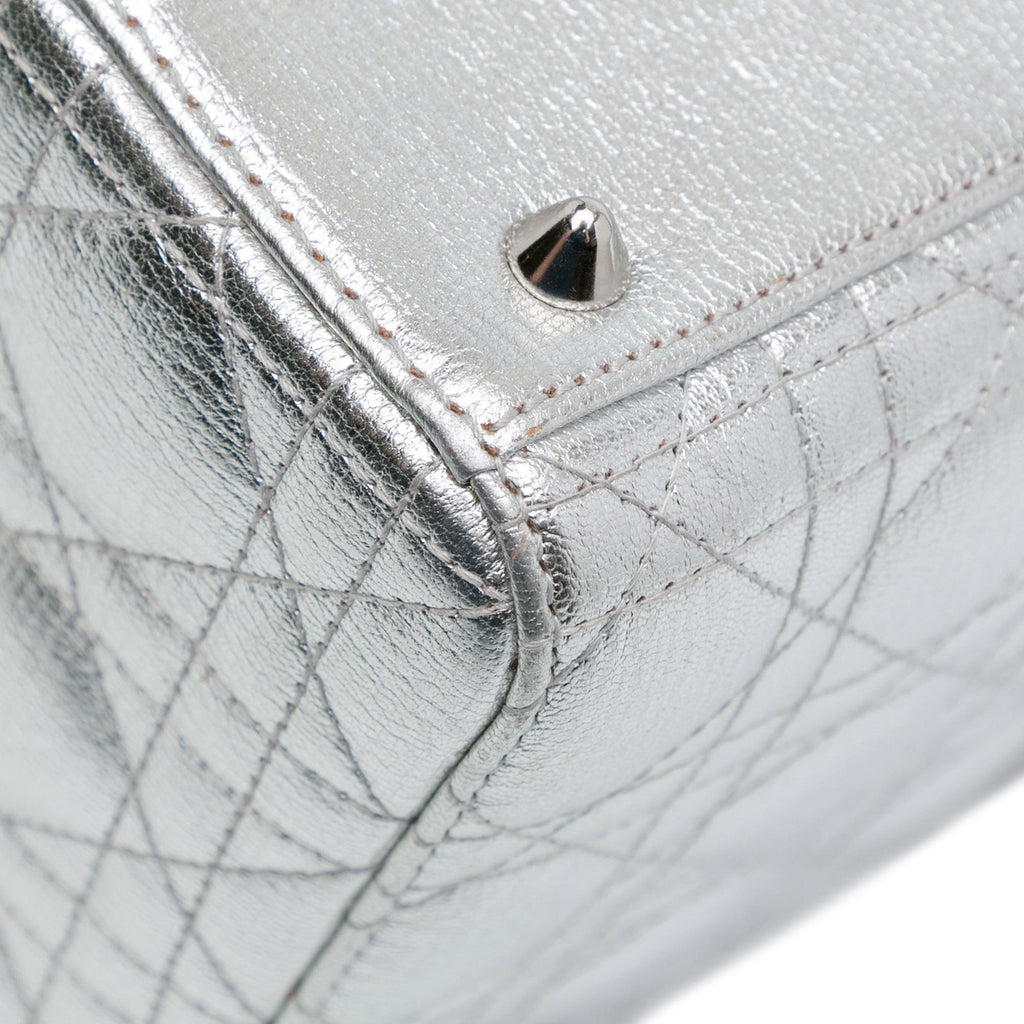 Dior Small Metallic Grained Calfskin Cannage Lucky Badges My Lady Dior (SHG-paWJgo)