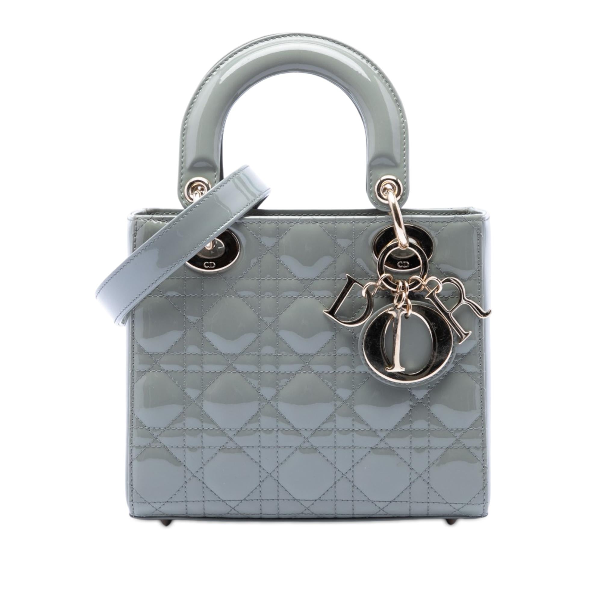 Dior Small Patent Cannage Lady Dior