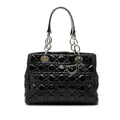 Dior Small Patent Cannage Soft Zipped Shopping Tote