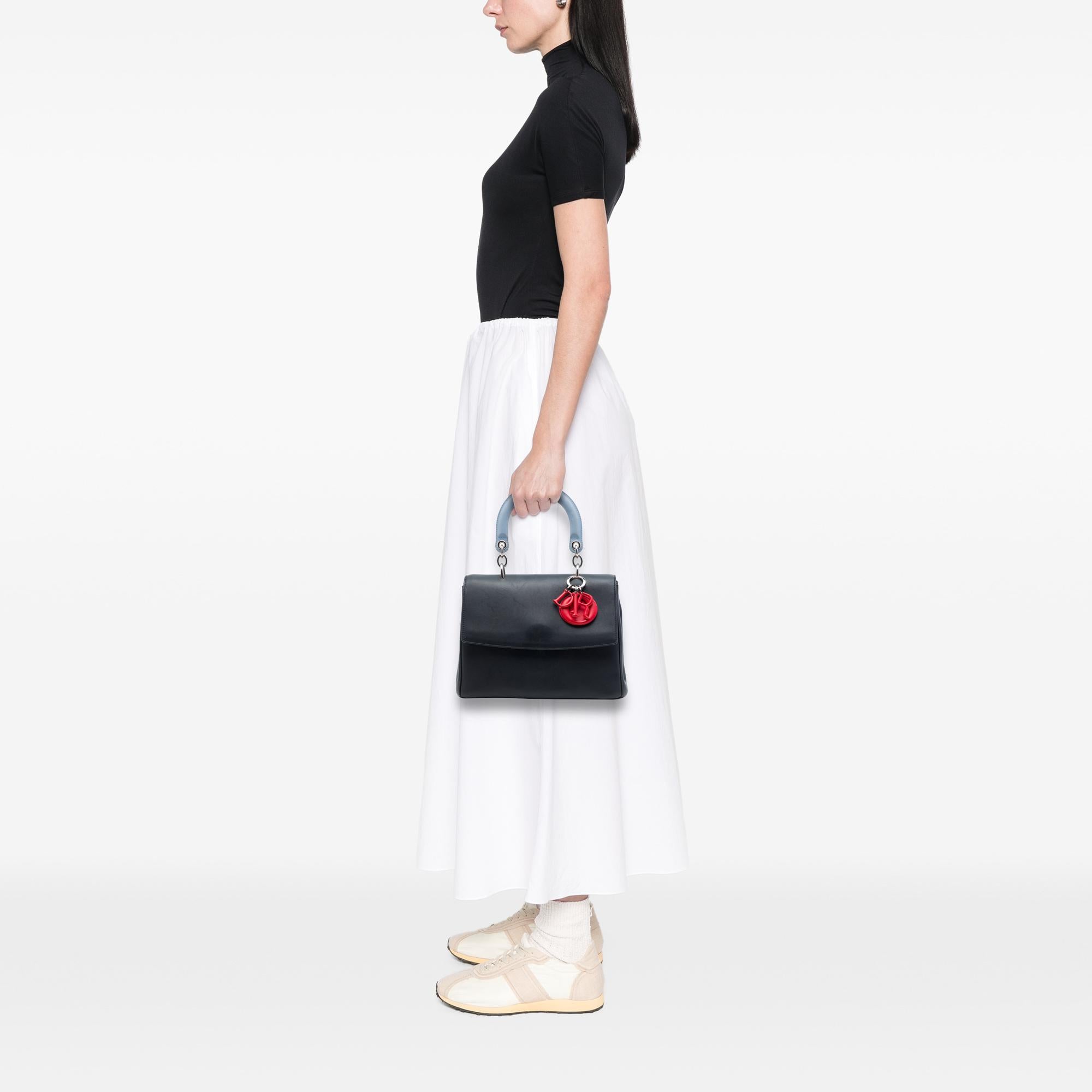 Dior Small Tricolor Calfskin Be Dior Flap