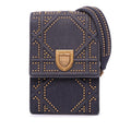 Dior Studded Denim Vertical Diorama Crossbody