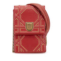 Dior Studded Lambskin Vertical Diorama Crossbody