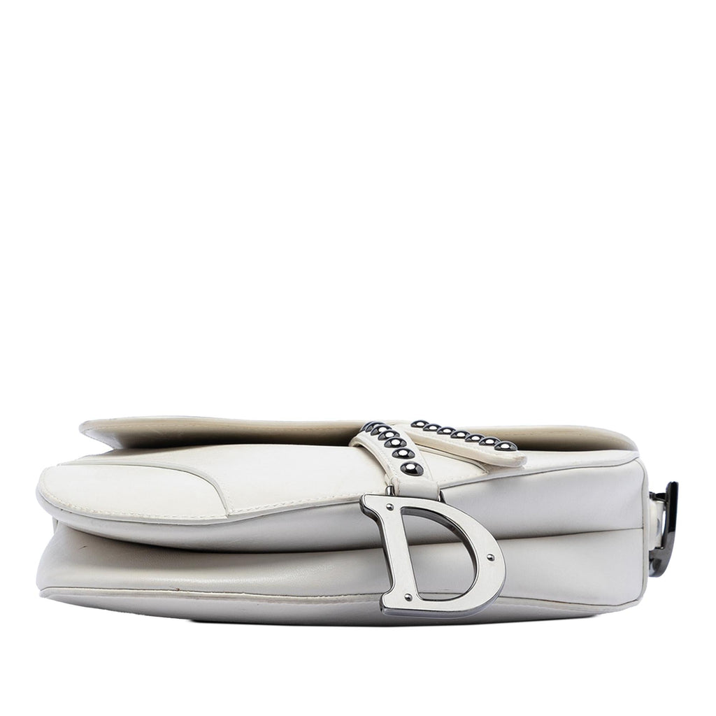 Dior Studded Leather Saddle Bag