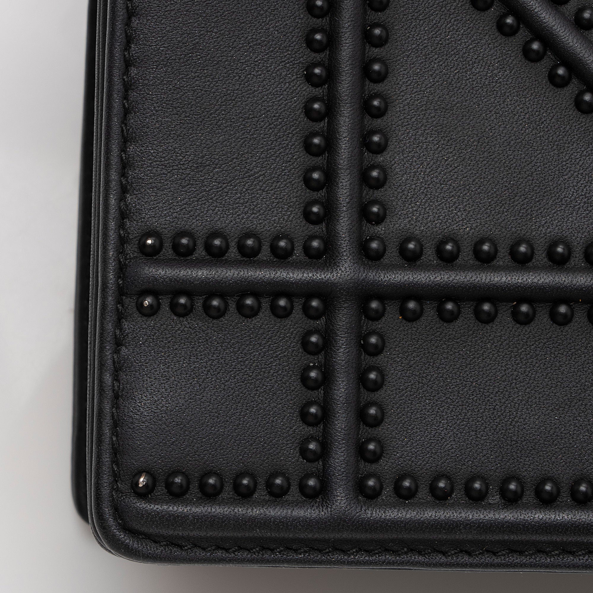 Dior Matte Calfskin Studded Diorama Small Shoulder Bag (SHF-oMRVIQ)