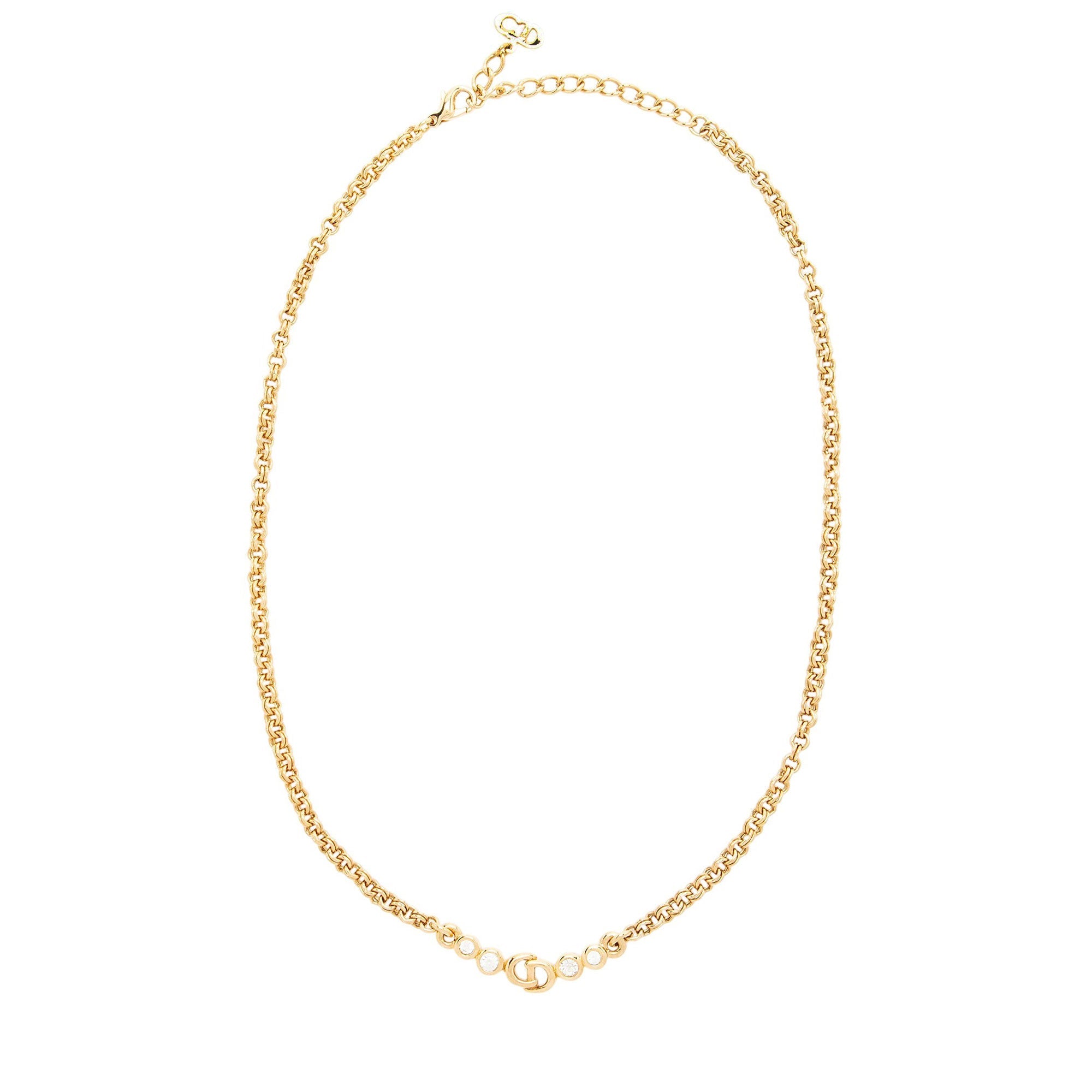 Dior Vintage Crystal CD Necklace